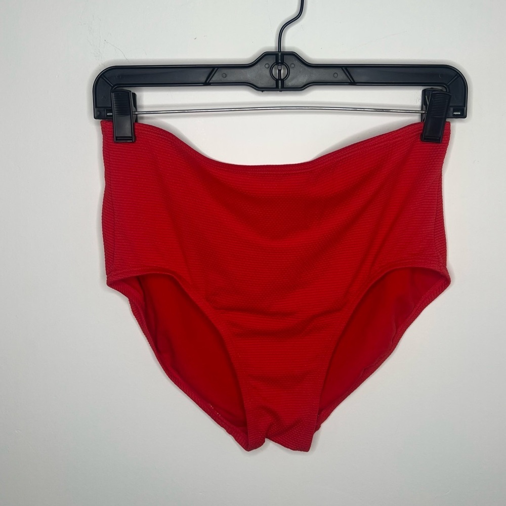 Kona Sol High-Waist Red Bikini Bottom Size Medium